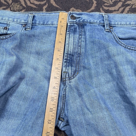 Vtg Y2K Gap East Authentic Straight Leg Jeans Mens Size 40x30 Distressed - Picture 5 of 10